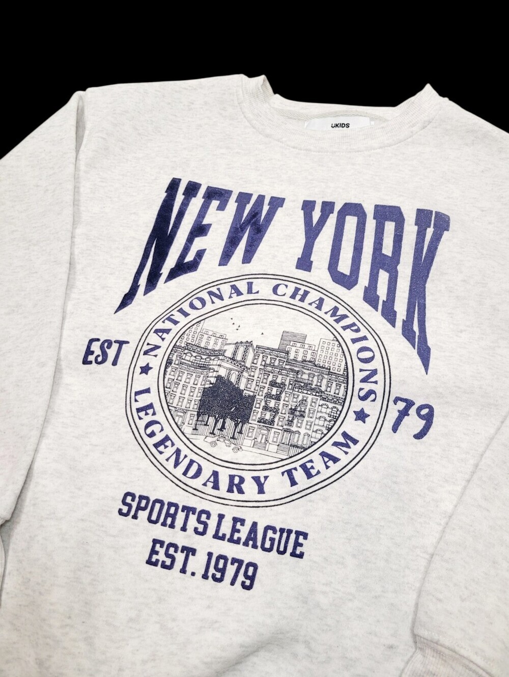 2/$20 Ukids Light Grey New York National Team Sweatshirt Oversized Size: M Youth